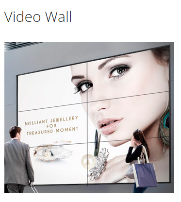 Video Wall digital signage - Pantallas publicitarias de gran formato para negocios
